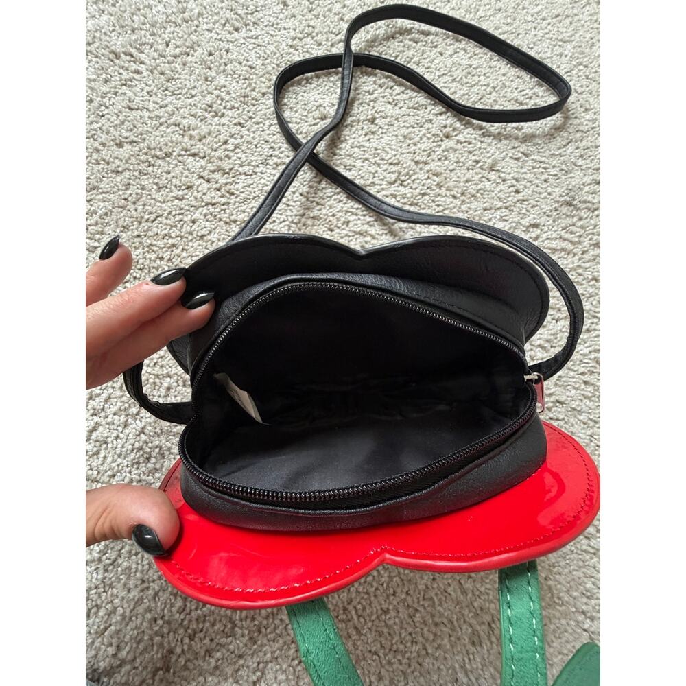 Cherry Shaped Crossbody Red Purse Kawaii Y2K Pin-Up Retro - Picture 2 of 4
